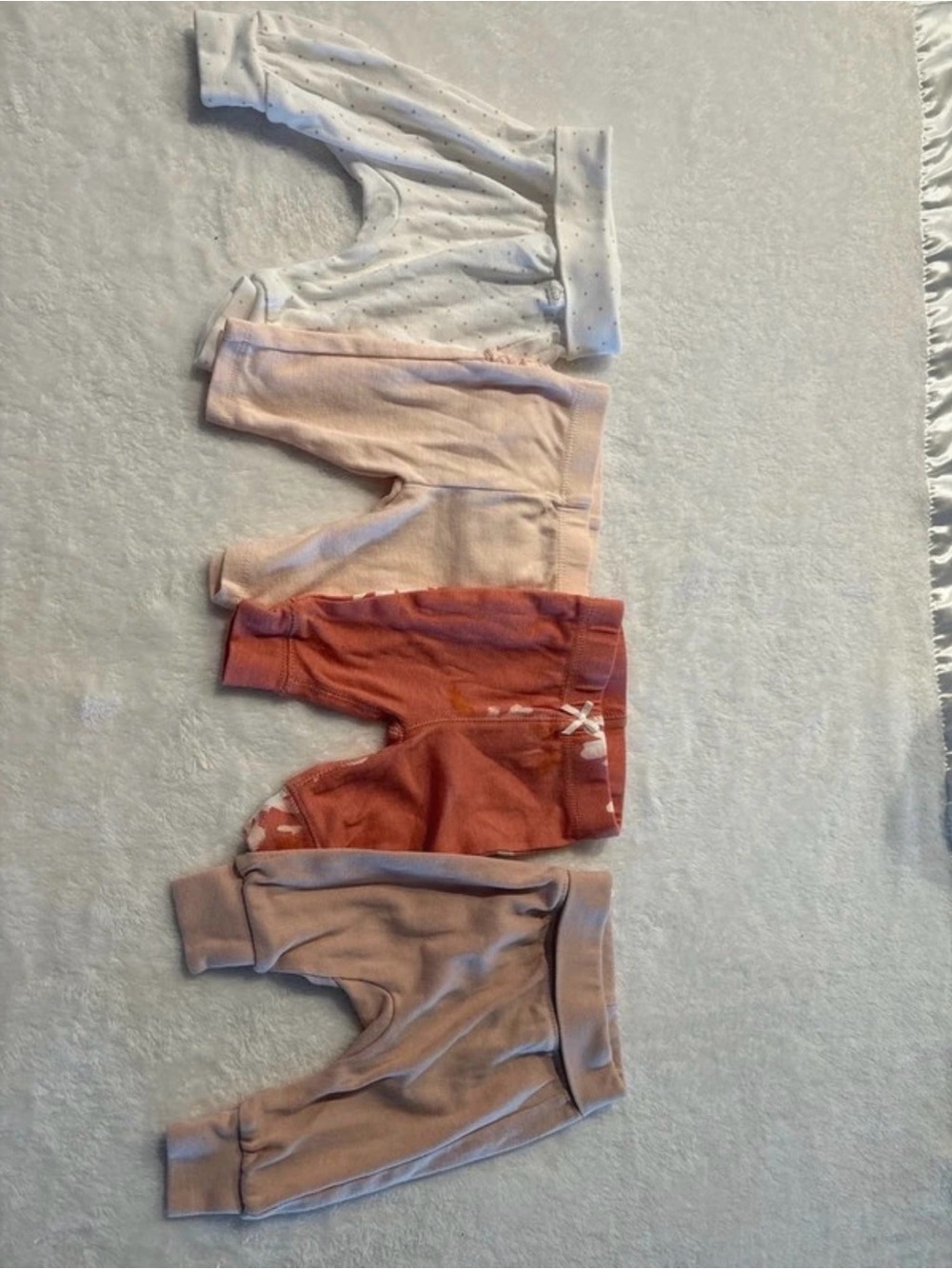 Carter's Baby Knit Jogger Pants - White, Light Pink, Rust, Mauve